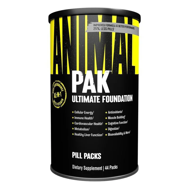 Vitaminas e suplementos em pó Animal Pak 60 colheres