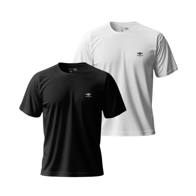 Kit 2 P ao Plus Camisetas Dry Masculinas Academia Treino Verão Básicas Casual