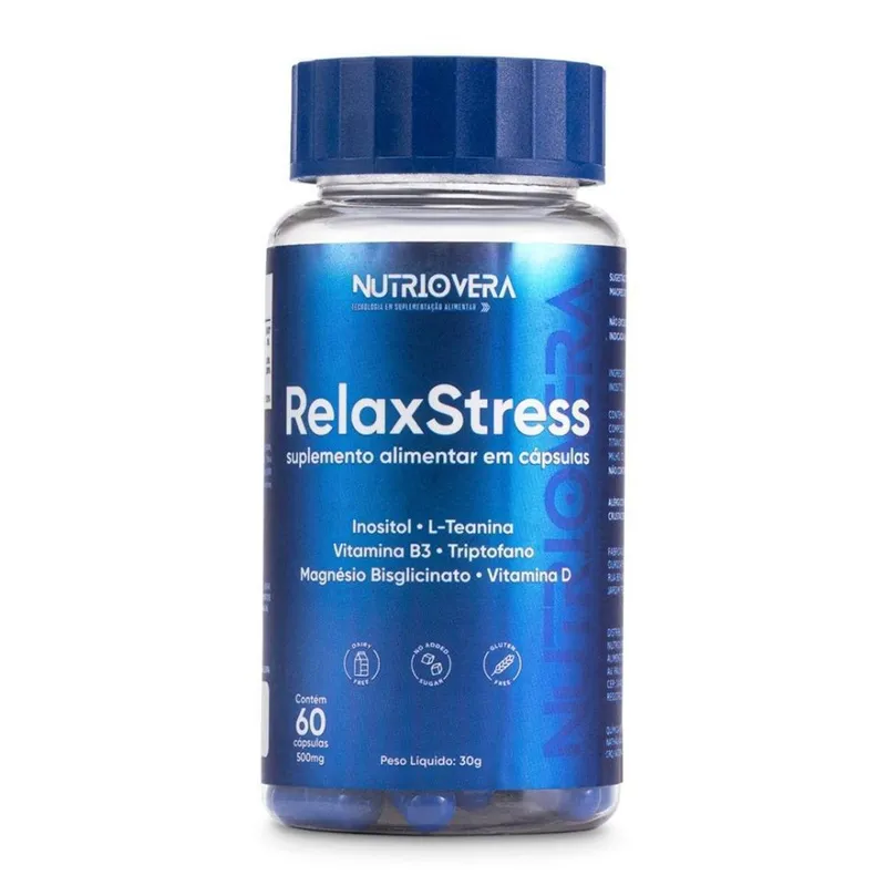 RelaxStress Suplemento Regulador de Humor e Sono