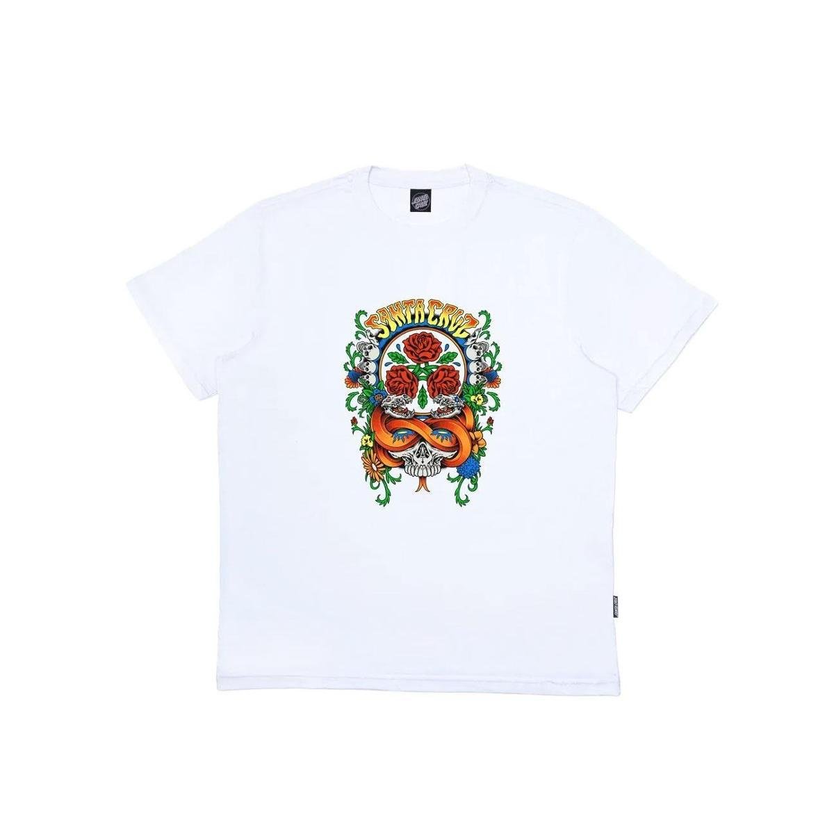 Camiseta Santa Cruz Manga Curta Dressen Rose Masculina