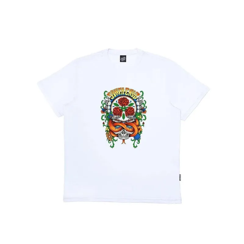 Camiseta Santa Cruz Manga Curta Dressen Rose Masculina