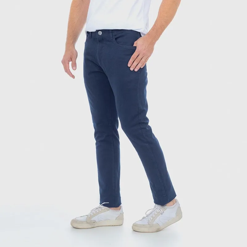 Calça Sarja Masculina Casual Basica Slim 7797