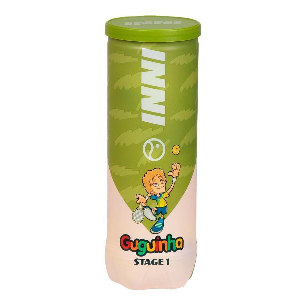 Bola de Tênis Inni Guguinha Stage 1 Tubo Com 03 Bolas