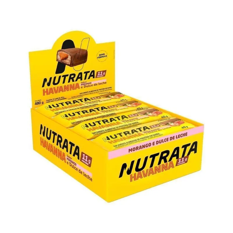Barra de Proteína Nutrata Havanna 40g 12 Unidades