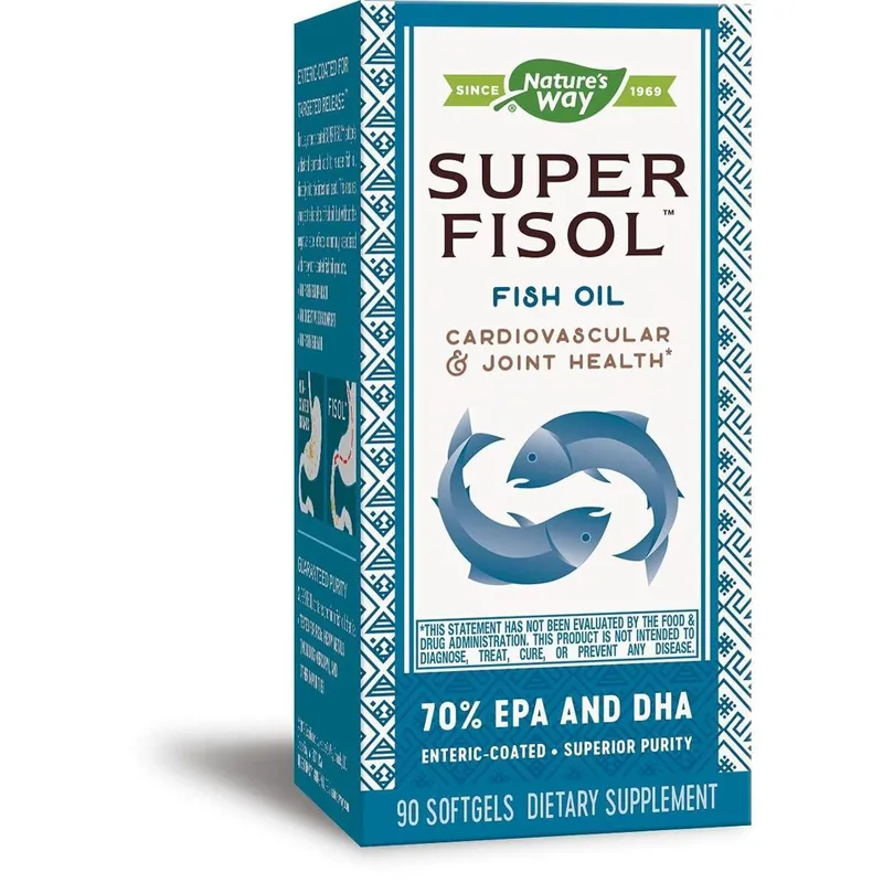Suplemento Nature's Way Super Fisol Óleo de Peixe 90 Cápsulas Gelatinosas