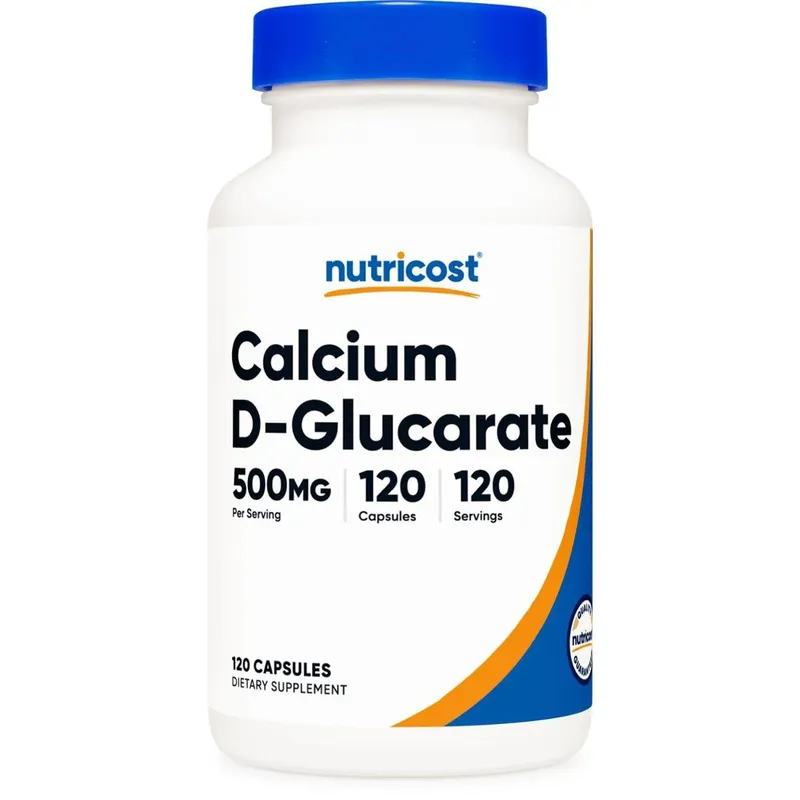 Suplemento Nutricost D-Glucarato De Cálcio 500 Mg 120 Cápsulas