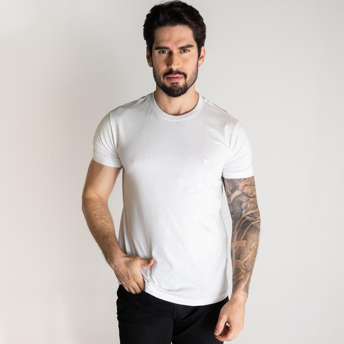 Camiseta Acostamento Monocromática Branca