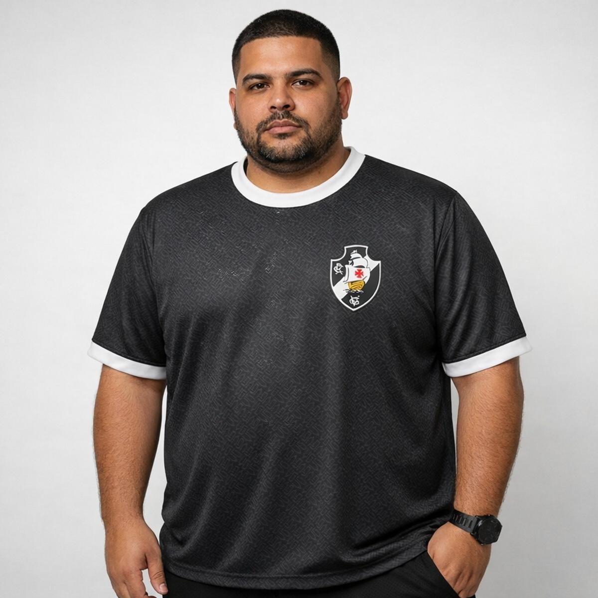 Camisa Vasco da Gama Origem Black Plus Size - Masculino
