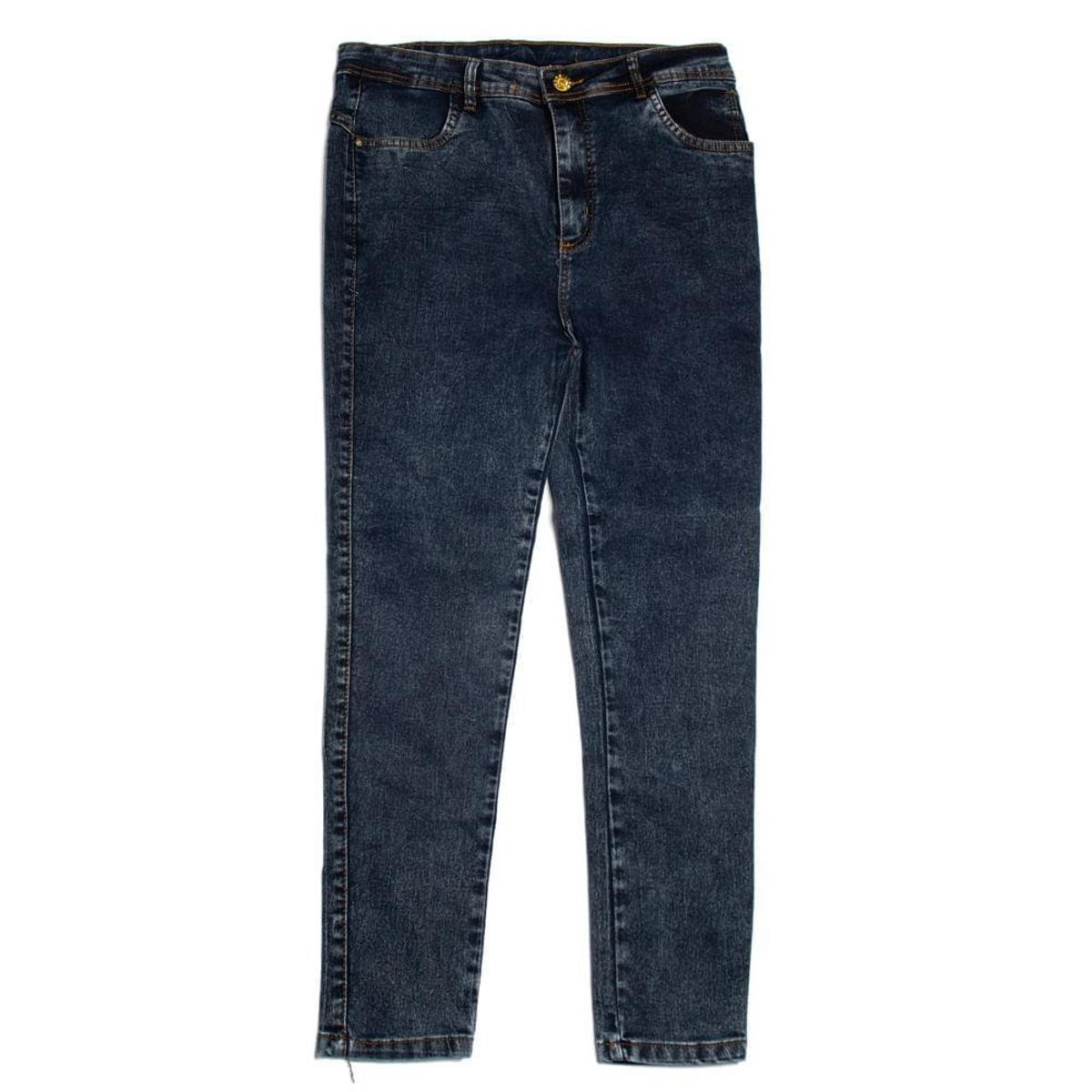 Calça Jeans Feminina Jezzian Plus Size Cigarrete Azul