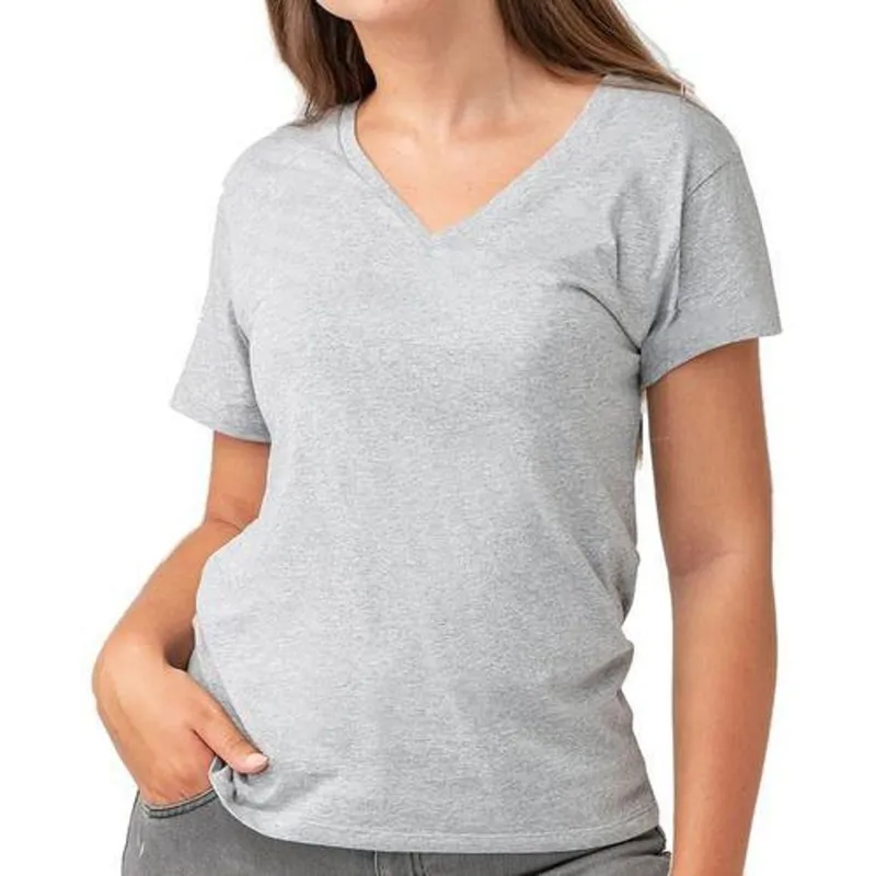 Baby Look Gola V Camiseta Feminina Básica Blusinha Algodão - Azul Escuro Marinho - GG