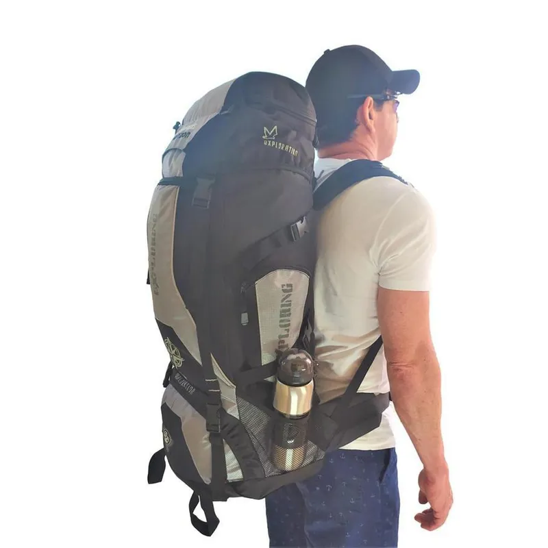 MOCHILA CAMPING TRILHA 70L IMPERMEÁVEL GRANDE E RESISTENTE