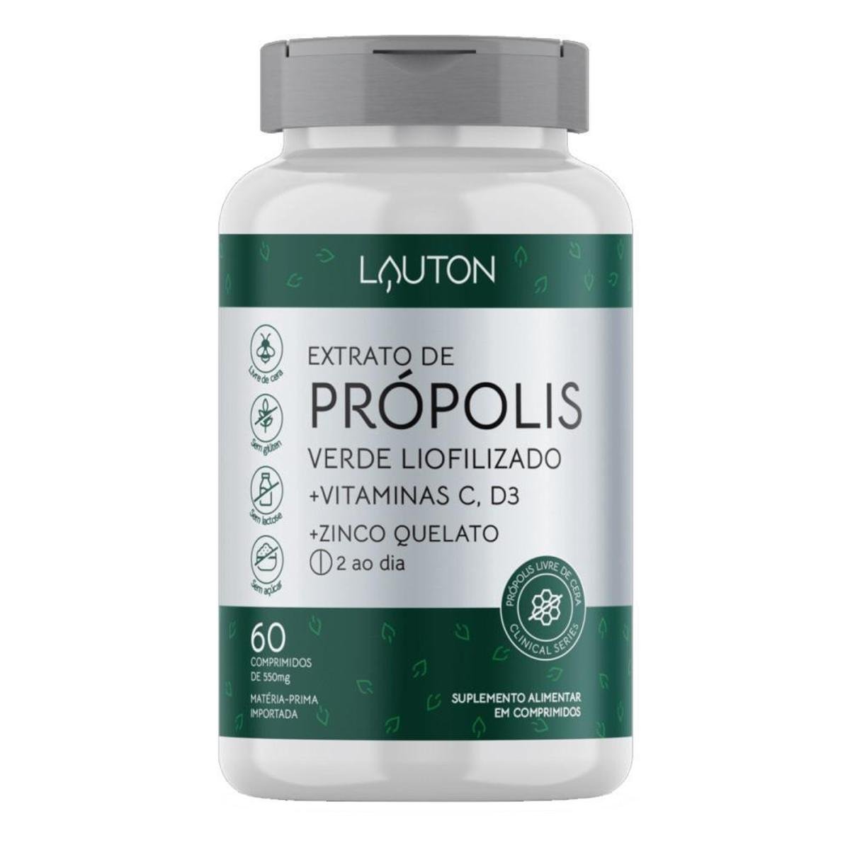 Extrato de Propelis Verde Liofilizado 60 Caps - Lauton