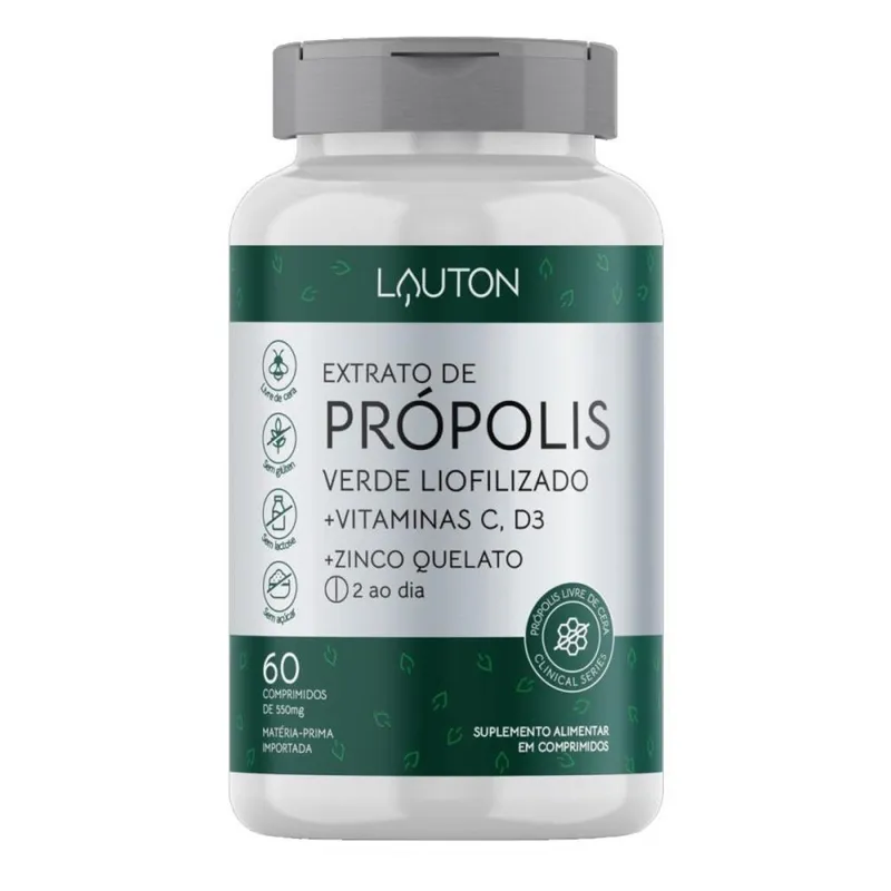 Extrato de Propelis Verde Liofilizado 60 Caps - Lauton