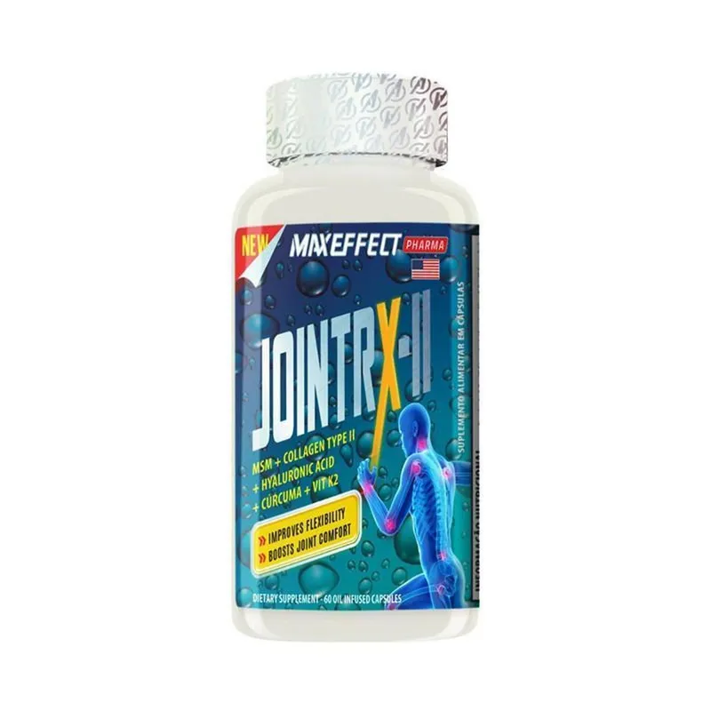 Joint RX-II MAXEFFECT Pharma – 60 Cápsulas Suplemento com Colágeno Tipo II, MSM e Ácido Hialurônico