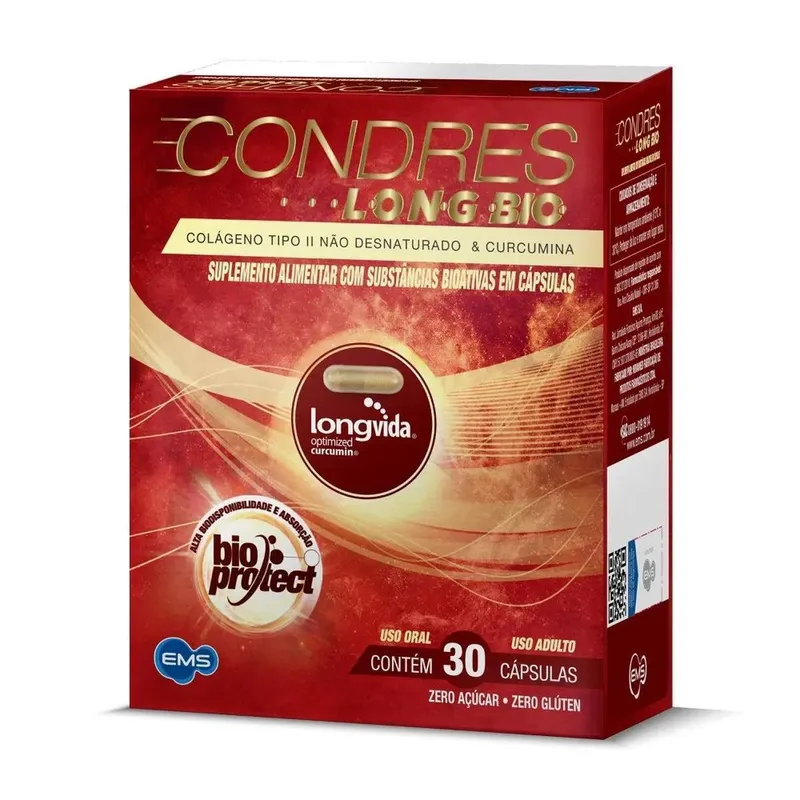 Condres Long Bio 40mg Suplemento Alimentar com 30 Cápsulas EMS