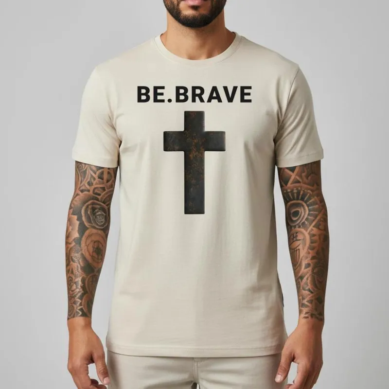 Camisa Masculina Slim Fit Algodão Premium Básica Gola Redonda Camiseta Casual Personalizada Leve