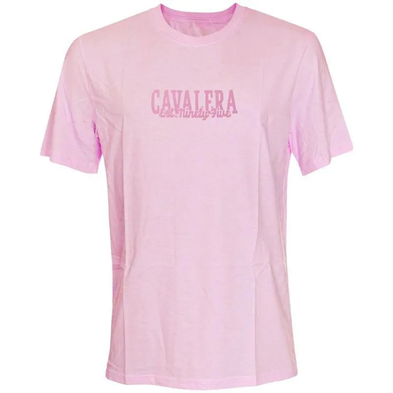 CAMISETA CAVALERA INDIE ASSINATURA CV 95 ROSA MASCULINA