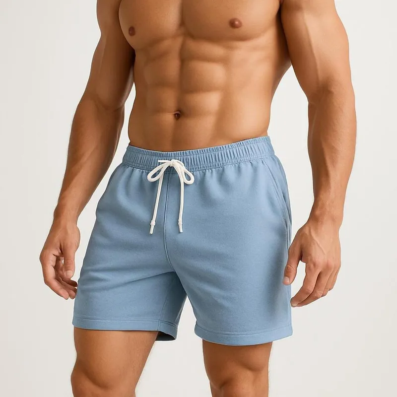 Short Masculino em Linho Premium com Bolsos Laterais Mauricinho Verão