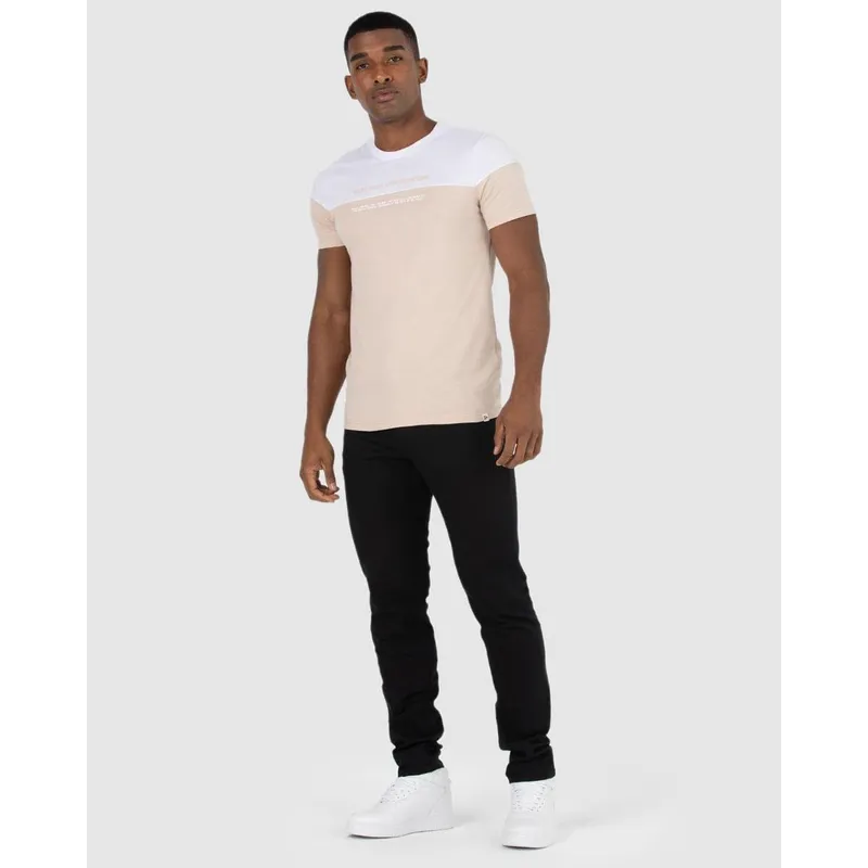 Calça Masculina Slim Cintura Média Em Sarja Com Elastano Preto - 36