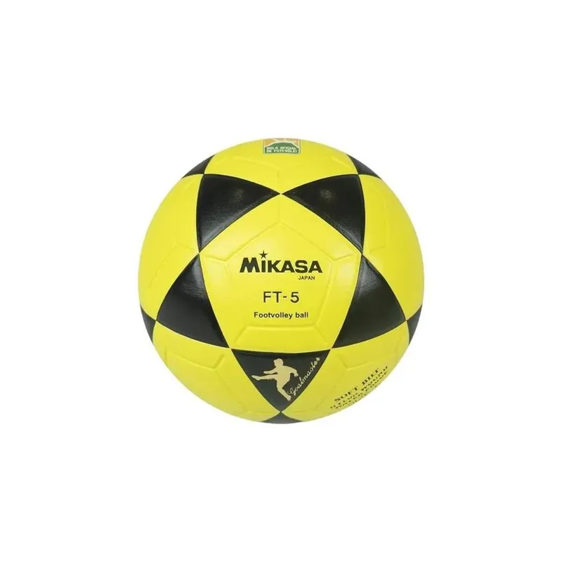 Bola Mikasa Oficial de Futevôlei FT-5 - Amarela e Preta