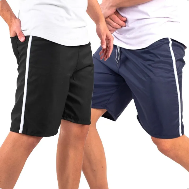 Kit 2 Bermuda Masculina Popular Esporte Short Tactel Leve Treino