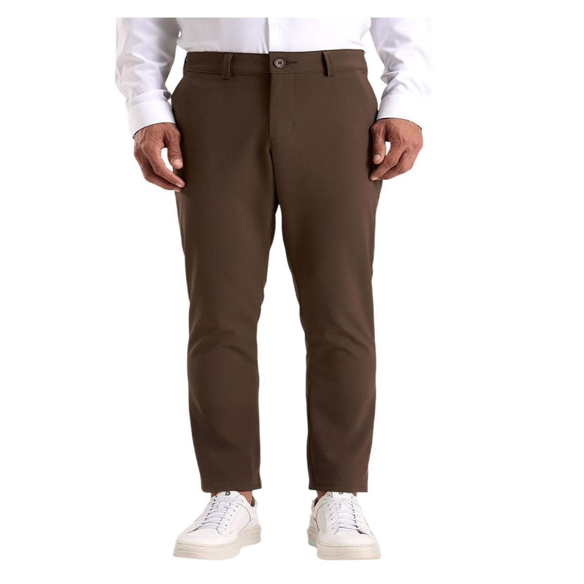 Calça Masculina Docthos Poliamida Fit Pocket Marrom - 6014
