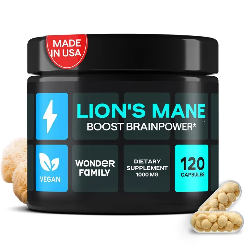 Cápsulas de suplemento WONDER FAMILY Lions Mane 1000 mg x 120