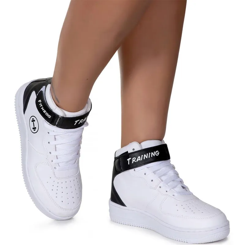Tênis Treino Academia Fit Caminhada Dia a Dia Cano Alto Cor:;Tamanho:38;Gênero:Unissex