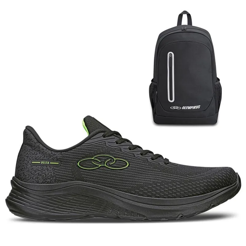 Kit 1 Tênis Olympikus Delta e 1 Mochila Braze