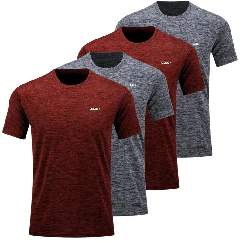 Kit 4 Camiseta Masculina Dagg Dry Academia Premium