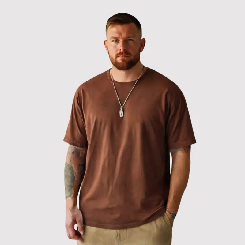 Camiseta Oversize Masculina Casual Algodão Streetwear