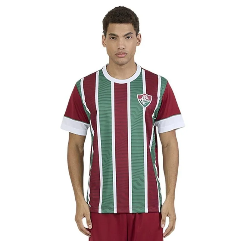 Camisa Braziline Fluminene Chiado Masculina - Bordô P