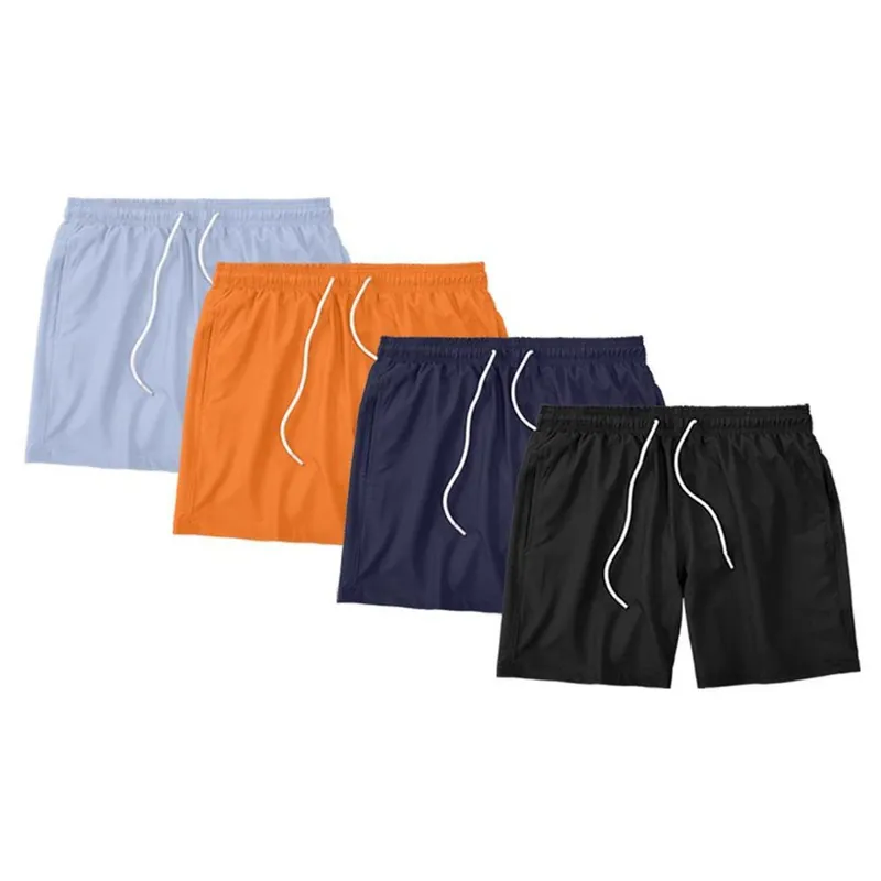 Kit 4 Shorts Masculino Liso Básico Bermuda Tactel Água Praia Treino Academia Corrida