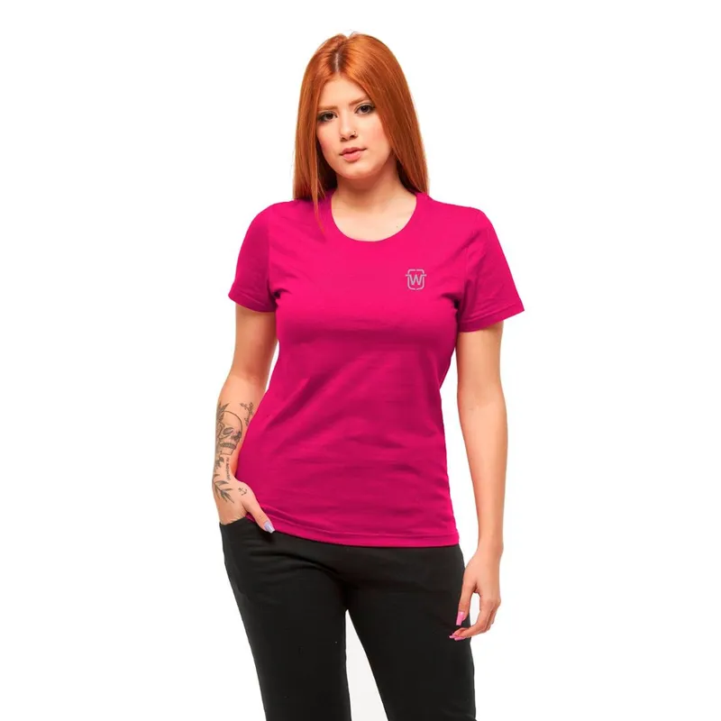 CAMISETA BABYLOOK FEMININA WOOKS wC6-ROSAPINK-EXG