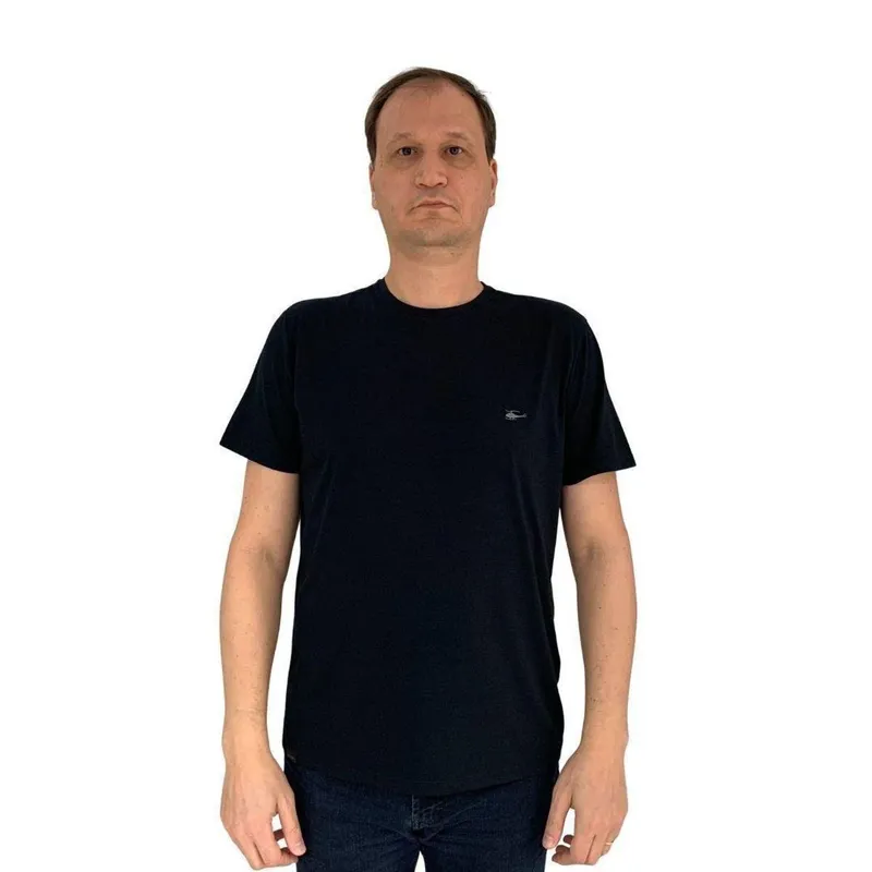 Camiseta Sallo Slim Manga Curta Preta 1157 - Preto GG