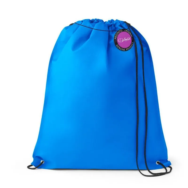 Mochila tipo Saco Gym Sack em TNT Premium 33x40cm Marino TopGet