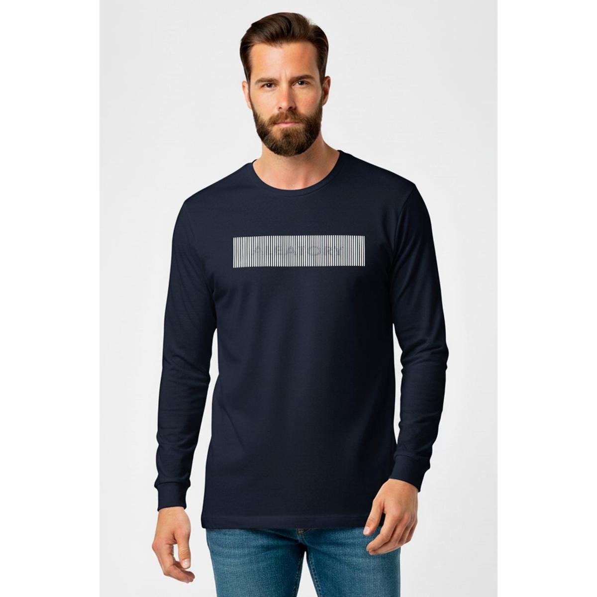 Camiseta Estampada Manga Longa Aleatory Alfenta Ma
