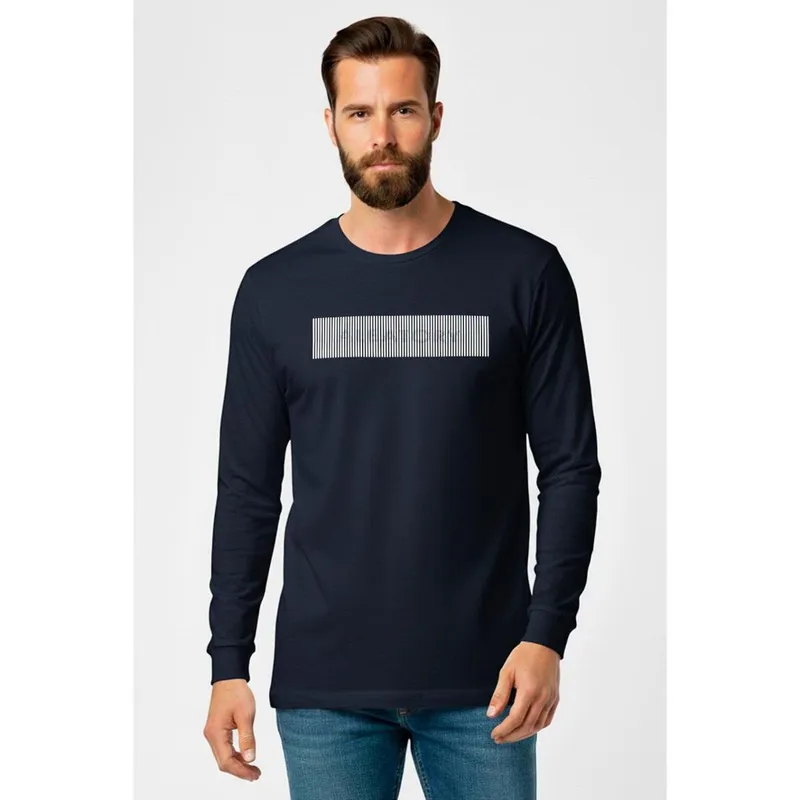 Camiseta Estampada Manga Longa Aleatory Alfenta Ma