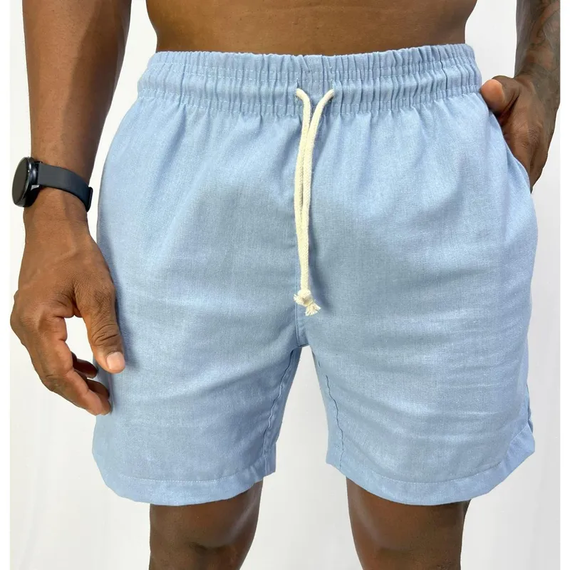Short linho mauricinho curto casual sarja Conexão