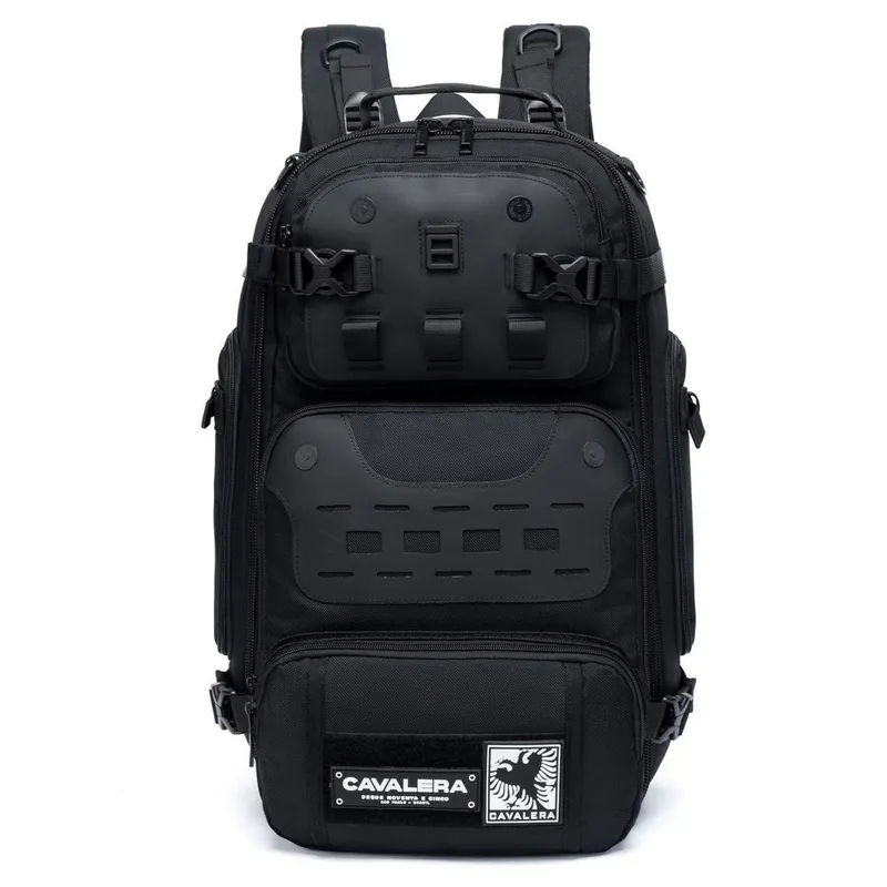 Mochila Cavalera Executiva Notebook Trabalho Reforçada Preta