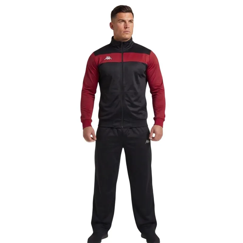 AGASALHO MASCULINO KAPPA HILL PRETO VERMELHO