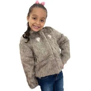 Blusa Casaco De Pelinho Menina Infantil Com Botoes Inverno