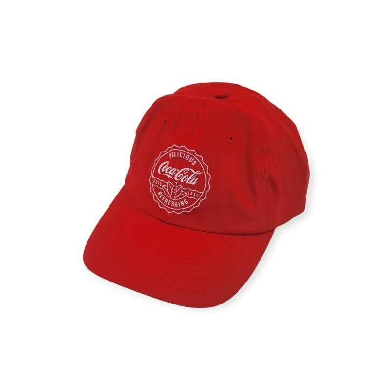 Boné Coca-Cola DTF Frontal Microfibra Masculino Adulto Ref. 40915