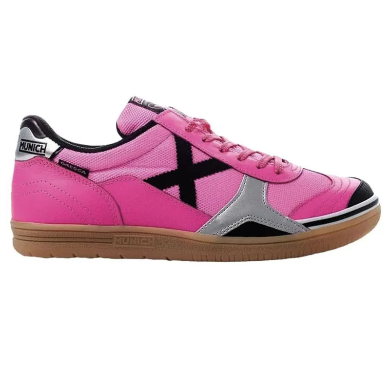 Chuteira de Futsal Masculina Munich Gresca 14 Rosa - 3000