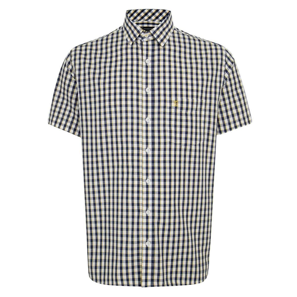 Camisa Individual Mc Confort Xadrez Amarelo Claro