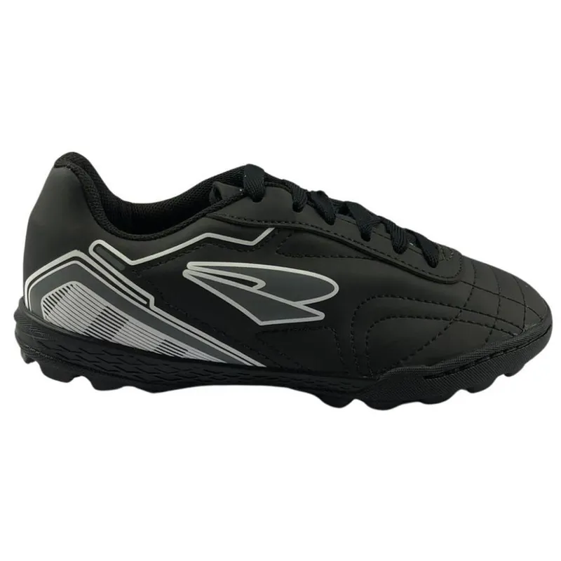 Chuteira Society Dray 307 Preto-chumbo infantil Original Unissex Solado Preto