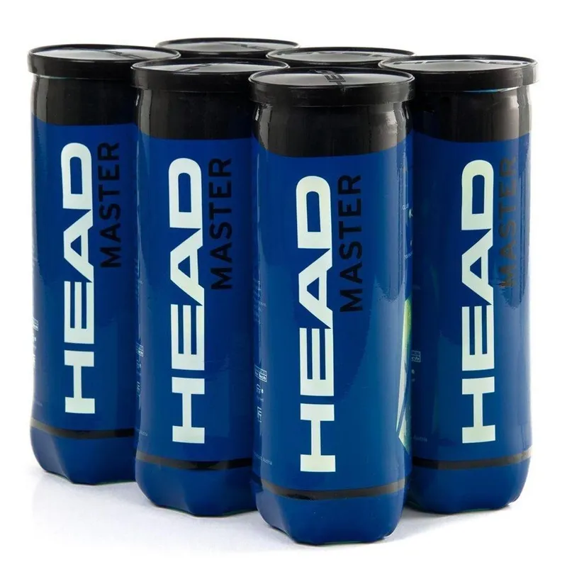 Bola de Tennis Head Master Pack com 6 Tubos - 18 Bolas