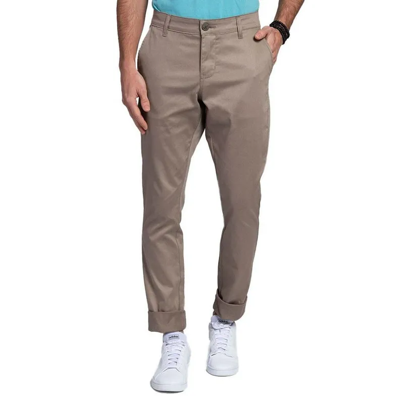 Calça Sarja Masculina Docthos Easy Fit Cáqui - 1100