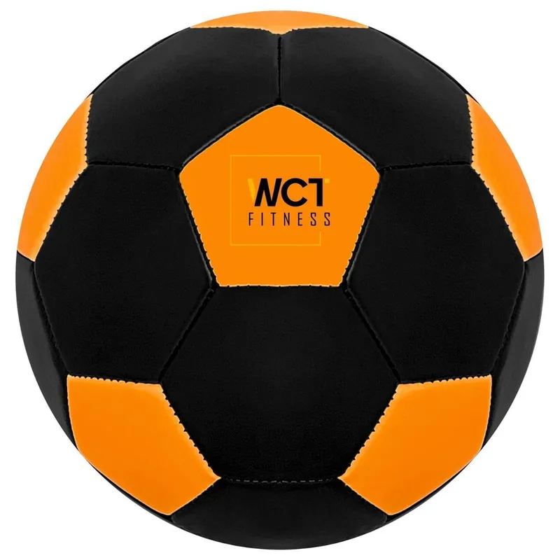 Bola Futebol Preto Laranja Florescente Neon Esporte Treinamento Criança Adulto – WCT Fitness