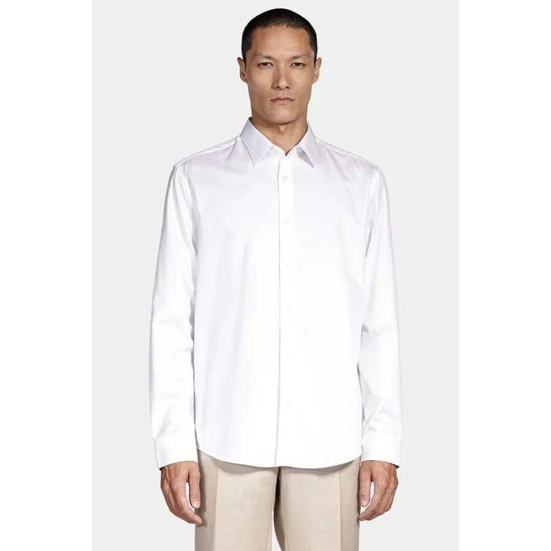 Camisa Aramis Manga Longa Regular 100 Maquinetada Branco
